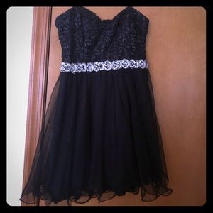 Strapless prom dress